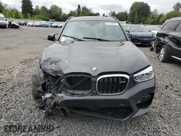 2020 BMW X3 M Competition with VIN 5YMTS0C09L9C08424, listed as a Copart auction lot 67135334 with 0 mi miles and Salvage Title. Bid and sale history available at carsss.com. Image 5.