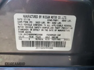 2015 Infiniti Q40 with VIN JN1CV6AR6FM520688, listed as a Copart auction lot 80267434 with 160,361 mi miles and Salvage Title. Bid and sale history available at carsss.com. Image 12.