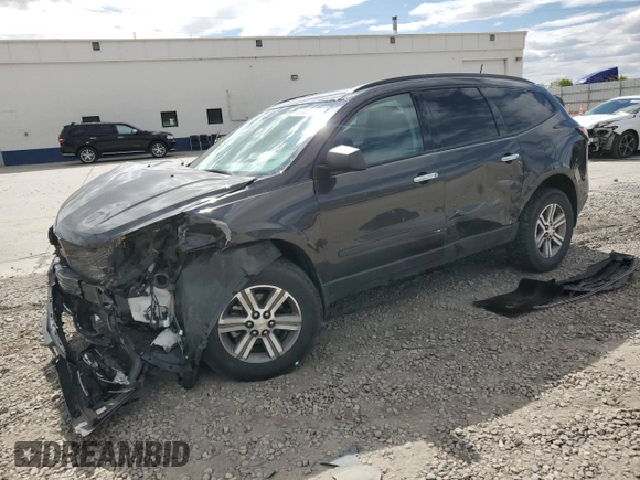 2017 Chevrolet Traverse LS z VIN 1GNKVFED6HJ269657, wystawiony jako Copart lot #57065555 z przebiegiem 46 906 mil mil oraz Szkoda całkowita • Salvage title. Historia ofert i sprzedaży dostępna na DreamBid. Obrazek 1.