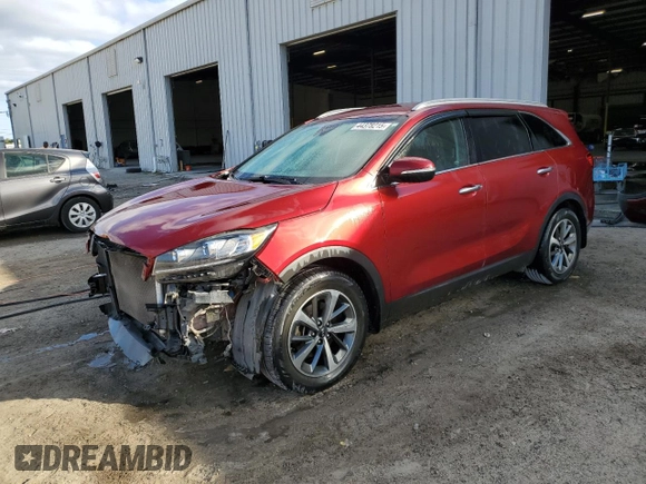 2019 Kia Sorento EX Sport with VIN 5XYPH4A58KG463994, listed as a Copart auction lot 44378215 with 100,514 mi miles and Salvage title. Bid and sale history available at DreamBid. Image 1.