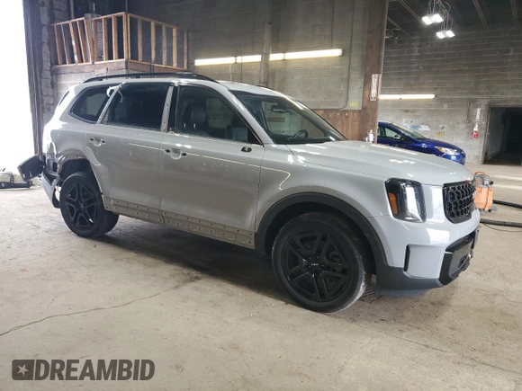 2024 Kia Telluride EX X-Line z VIN 5XYP3DGC3RG427452, wystawiony jako Copart lot #55381405 z przebiegiem 21 614 mil mil oraz Szkody całkowita. Historia ofert i sprzedaży dostępna na DreamBid. Obrazek 4.