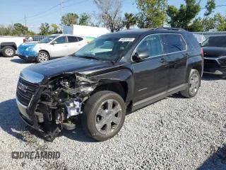 2015 GMC Terrain SLT with VIN 2GKFLSE3XF6221707, listed as a Copart auction lot 50855705 with 103,780 mi miles and Salvage title. Bid and sale history available at DreamBid. Image 1.