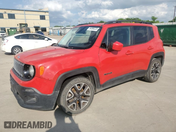 2016 Jeep Renegade Latitude with VIN ZACCJABT8GPE16695, listed as a Copart auction lot 54388225 with 111,093 mi miles and Clean Title. Bid and sale history available at carsss.com. Image 1.