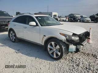 2012 Infiniti FX with VIN JN8BS1MW8CM180207, listed as a Copart auction lot 73530914 with 151,948 mi miles and Salvage Title. Bid and sale history available at DreamBid. Image 4.