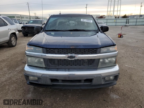 2008 Chevrolet Colorado LS with VIN 1GCDT199988168801, listed as a Copart auction lot 82115934 with 168,387 mi miles and Salvage Title. Bid and sale history available at carsss.com. Image 5.