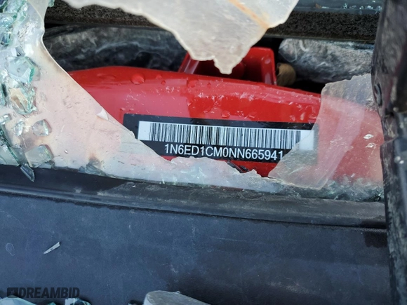 2022 Nissan Frontier S with VIN 1N6ED1CM0NN665941, listed as a Copart auction lot 41593474 with 0 mi miles and Salvage Title. Bid and sale history available at carsss.com. Image 12.