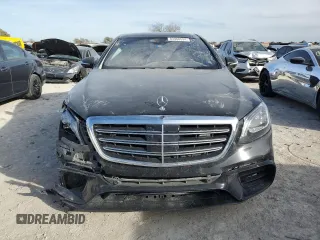 2019 Mercedes-Benz S-Class AMG S 63 with VIN WDDUG8JB9KA458473, listed as a Copart auction lot 83968594 with 0 mi miles and Salvage Title. Bid and sale history available at carsss.com. Image 5.