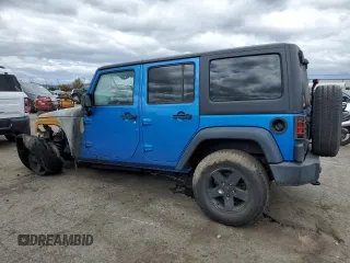 2016 Jeep Wrangler Unlimited Sport with VIN 1C4BJWDG8GL195953, listed as a Copart auction lot 53253345 with Not Provided miles and Salvage Title. Bid and sale history available at DreamBid. Image 2.