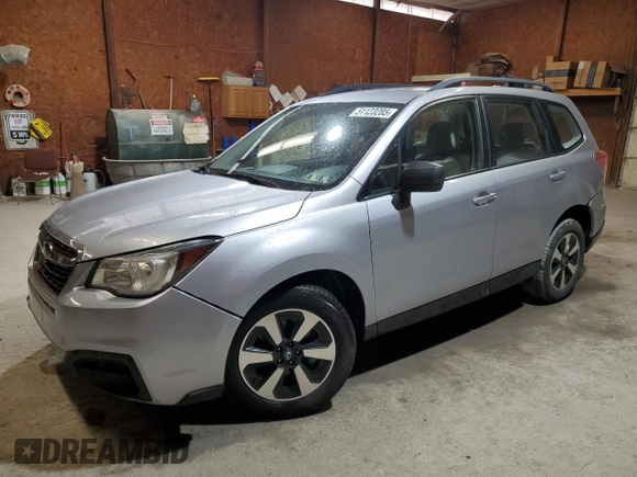 2017 Subaru Forester with VIN JF2SJABC1HH411621, listed as a Copart auction lot 51123285 with 123,054 mi miles and Salvage Title. Bid and sale history available at carsss.com. Image 1.