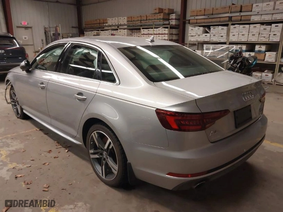2018 Audi A4 Premium Plus with VIN WAUENAF41JA134435, listed as a IAAI auction lot 41275657 with 1 mi miles. Bid and sale history available at carsss.com. Image 3.