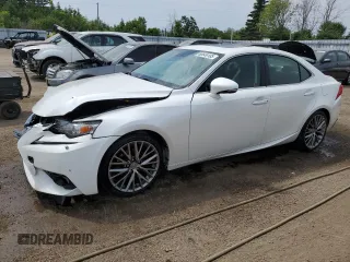 2015 Lexus IS 250 with VIN JTHCF1D24F5016399, listed as a Copart auction lot 60649185 with 210,271 mi miles and Salvage title. Bid and sale history available at DreamBid. Image 1.