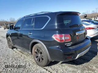 2018 Nissan Armada Platinum with VIN JN8AY2NFXJ9330252, listed as a Copart auction lot 49107385 with 125,596 mi miles and Salvage Title. Bid and sale history available at carsss.com. Image 2.
