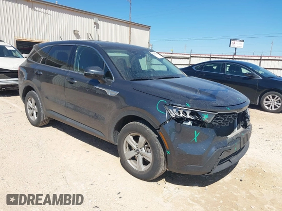 2023 Kia Sorento LX with VIN 5XYRG4LC9PG202159, listed as a IAAI auction lot 41757823 with 27,270 mi miles. Bid and sale history available at carsss.com. Image 1.