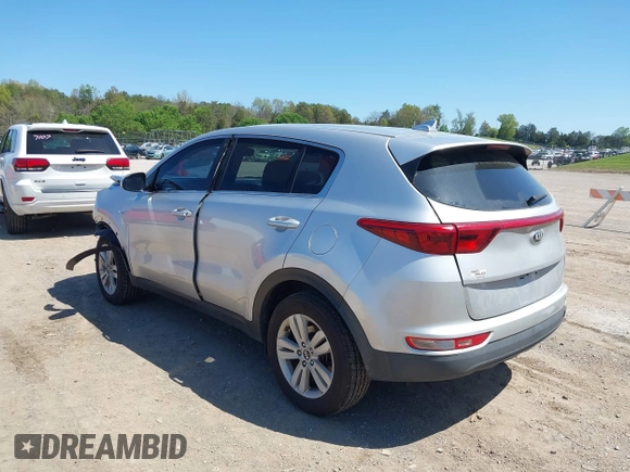 2017 Kia Sportage LX with VIN KNDPMCAC6H7292821, listed as a IAAI auction lot 41986248 with 67,772 mi miles and . Bid and sale history available at carsss.com. Image 3.