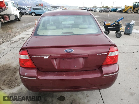 2005 Ford Five Hundred Limited with VIN 1FAFP28155G117589, listed as a Copart auction lot 80336804 with 104,198 mi miles and Salvage Title. Bid and sale history available at carsss.com. Image 6.