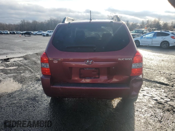 2007 Hyundai Tucson GLS with VIN KM8JM12B37U526294, listed as a Copart auction lot 83593414 with 197,216 mi miles and Salvage Title. Bid and sale history available at carsss.com. Image 6.