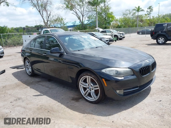 2011 BMW 5 Series 528i with VIN WBAFR1C58BC750449, listed as a IAAI auction lot 42083667 with 212,094 mi miles and . Bid and sale history available at carsss.com. Image 1.