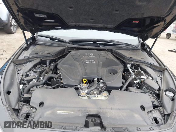2023 Infiniti Q50 Sensory z VIN JN1EV7CP9PM511527, wystawiony jako IAAI lot #42490195 z przebiegiem 34 031 mil mil oraz . Historia ofert i sprzedaży dostępna na DreamBid. Obrazek 10.