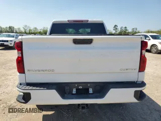 2022 Chevrolet Silverado 1500 Custom with VIN 1GCPDBEK4NZ522349, listed as a Copart auction lot 49416685 with 15,747 mi miles and Salvage Title. Bid and sale history available at carsss.com. Image 6.