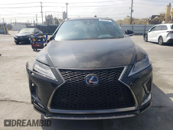 2021 Lexus RX with VIN 2T2YGMDA3MC059852, listed as a Copart auction lot 59737534 with 42,631 mi miles and Salvage Title. Bid and sale history available at carsss.com. Image 5.