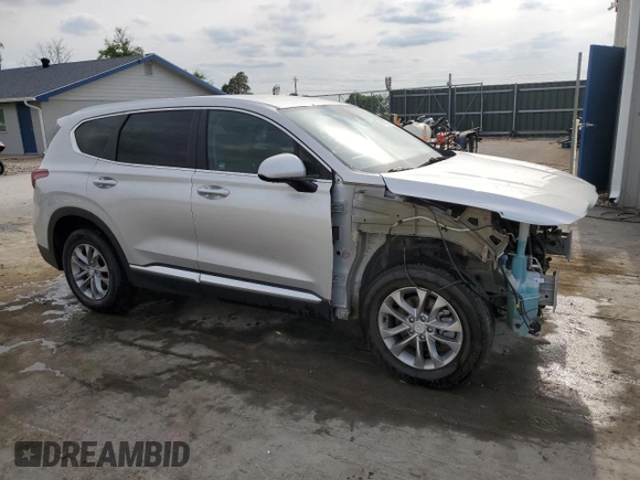 2019 Hyundai Santa Fe SE z VIN 5NMS2CAD3KH105642, wystawiony jako Copart lot #56133945 z przebiegiem 55 621 mil mil oraz Szkoda całkowita • Salvage title. Historia ofert i sprzedaży dostępna na DreamBid. Obrazek 4.
