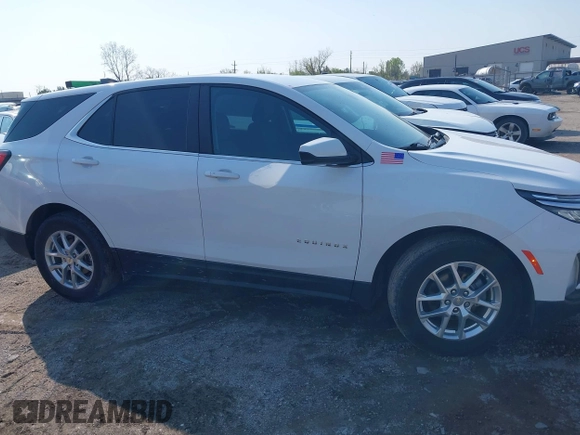 2022 Chevrolet Equinox LT with VIN 3GNAXKEV4NL237107, listed as a IAAI auction lot 41949948 with 23,113 mi miles and . Bid and sale history available at DreamBid. Image 18.