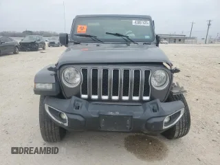 2020 Jeep Wrangler Unlimited Sahara with VIN 1C4HJXENXLW148140, listed as a Copart auction lot 43897435 with 104,411 mi miles and Salvage Title. Bid and sale history available at carsss.com. Image 5.