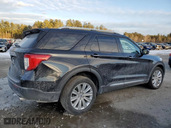 2021 Ford Explorer Limited with VIN 1FM5K8FW9MNA11352, listed as a Copart auction lot 42308845 with 54,671 mi miles and Salvage Title. Bid and sale history available at carsss.com. Image 3.