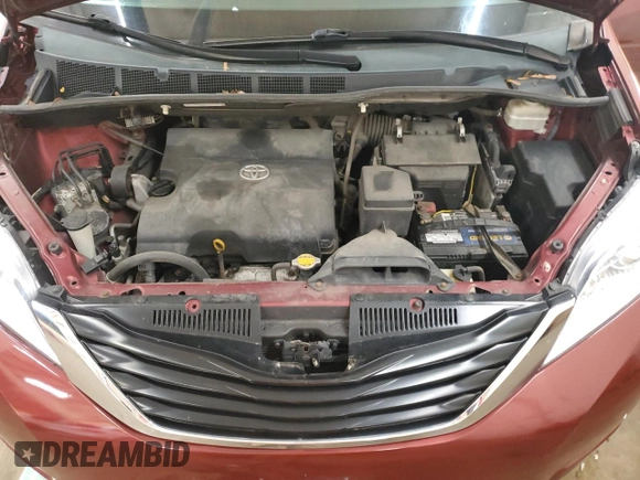 2011 Toyota Sienna LE AAS with VIN 5TDKK3DC4BS127181, listed as a Copart auction lot 59015195 with 170,677 mi miles and Salvage title. Bid and sale history available at DreamBid. Image 12.