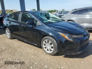 2023 Toyota Corolla LE with VIN 5YFB4MDE2PP024200, listed as a Copart auction lot 49831725 with 25,698 mi miles and Salvage Title. Bid and sale history available at DreamBid. Image 4.