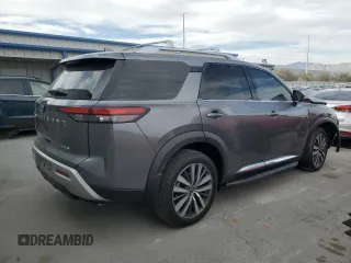 2022 Nissan Pathfinder Platinum with VIN 5N1DR3DH3NC244073, listed as a Copart auction lot 43459905 with 76,989 mi miles and Salvage title. Bid and sale history available at DreamBid. Image 3.