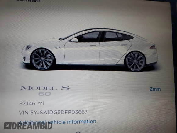 2013 Tesla Model S с VIN 5YJSA1DG5DFP03667, выставлен на аукционе Copart как лот 50607605 с пробегом 87 146 миль миль и Чистый • Clean title. История ставок и продаж доступна на DreamBid. Изображение 9.