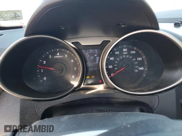 2012 Hyundai Veloster w/Black Int with VIN KMHTC6AD6CU032033, listed as a Copart auction lot 52614775 with 173,476 mi miles and Salvage title. Bid and sale history available at DreamBid. Image 9.