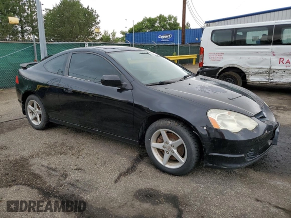 2002 Acura RSX Type S with VIN JH4DC53062C024756, listed as a Copart auction lot 65296325 with 187,957 mi miles and Clean title. Bid and sale history available at DreamBid. Image 4.