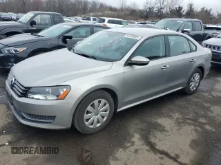2012 Volkswagen Passat S with VIN 1VWAP7A34CC004439, listed as a Copart auction lot 57139995 with 91,429 mi miles and Salvage title. Bid and sale history available at DreamBid. Image 1.