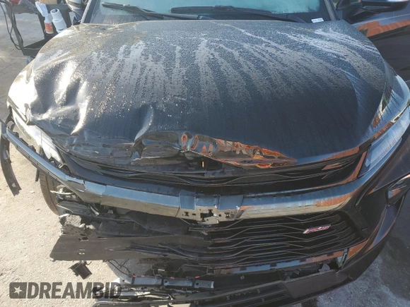 2023 Chevrolet Blazer RS z VIN 3GNKBERS3PS190889, wystawiony jako Copart lot #51268455 z przebiegiem 27 921 mil mil oraz Nie do naprawy • Non repairable. Historia ofert i sprzedaży dostępna na DreamBid. Obrazek 13.