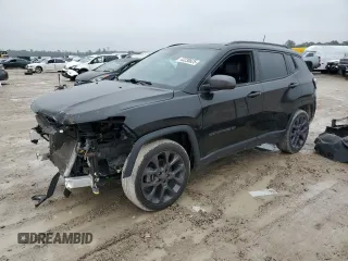 2021 Jeep Compass 80th Anniversary with VIN 3C4NJCEB2MT602339, listed as a Copart auction lot 43230625 with 70,166 mi miles and Salvage Title. Bid and sale history available at carsss.com. Image 1.
