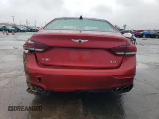 2018 Genesis G80 Sport with VIN KMHGN4JB5JU268376, listed as a Copart auction lot 44997965 with 32,790 mi miles and Salvage Title. Bid and sale history available at DreamBid. Image 6.