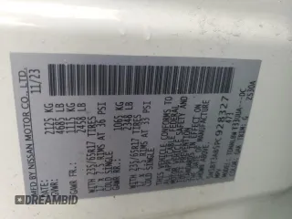 2023 Nissan Rogue S with VIN 5N1BT3AB5PC928327, listed as a Copart auction lot 55635015 with 15,159 mi miles and Salvage title. Bid and sale history available at DreamBid. Image 13.