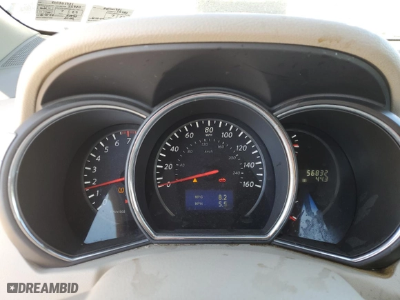 2014 Nissan Murano CrossCabriolet with VIN JN8AZ1FY1EW301981, listed as a Copart auction lot 48292575 with 56,832 mi miles and Salvage Title. Bid and sale history available at carsss.com. Image 9.