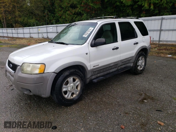 2001 Ford Escape XLT with VIN 1FMYU04181KC55393, listed as a Copart auction lot 76321074 with 223,327 mi miles and Salvage Title. Bid and sale history available at carsss.com. Image 1.