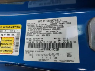 2019 Ford Mustang EcoBoost with VIN 1FA6P8TH1K5173219, listed as a Copart auction lot 52612465 with 53,752 mi miles and Salvage Title. Bid and sale history available at carsss.com. Image 14.