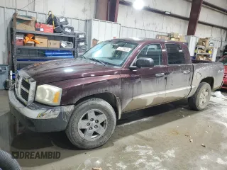 2005 Dodge Dakota SLT with VIN 1D7HW48N85S309502, listed as a Copart auction lot 44729525 with 126,375 mi miles and Salvage Title. Bid and sale history available at carsss.com. Image 1.