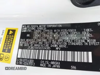 2011 Lexus RX 450h with VIN JTJBC1BA5B2034385, listed as a IAAI auction lot 41778317 with 151,894 mi miles and . Bid and sale history available at DreamBid. Image 9.