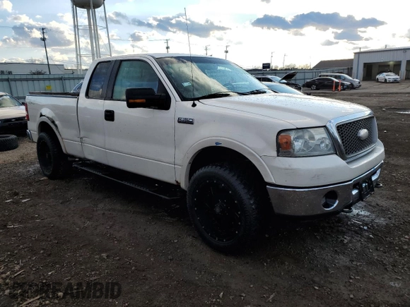 2008 Ford F-150 XLT with VIN 1FTPX14V88FB83579, listed as a Copart auction lot 47193245 with 159,637 mi miles and Salvage Title. Bid and sale history available at carsss.com. Image 4.