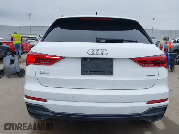 2021 Audi Q3 S line Premium with VIN WA1DECF38M1075416, listed as a IAAI auction lot 41582497 with 78,417 mi miles. Bid and sale history available at carsss.com. Image 17.