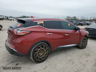 2017 Nissan Murano SL with VIN 5N1AZ2MG0HN107878, listed as a Copart auction lot 45377925 with 159,958 mi miles and Salvage Title. Bid and sale history available at carsss.com. Image 3.
