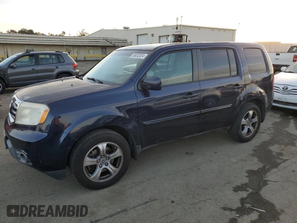 2014 Honda Pilot EX-L with VIN 5FNYF3H73EB003990, listed as a Copart auction lot 86632024 with 134,575 mi miles and Salvage Title. Bid and sale history available at DreamBid. Image 1.