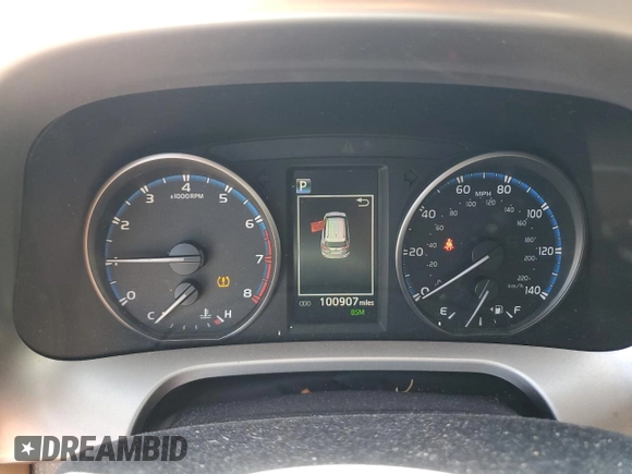 2018 Toyota RAV4 XLE with VIN JTMWFREV3JJ157552, listed as a Copart auction lot 51693335 with 100,907 mi miles and Salvage Title. Bid and sale history available at carsss.com. Image 9.
