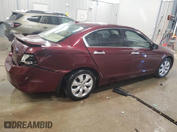 2008 Honda Accord EX-L z VIN 1HGCP36838A018832, wystawiony jako Copart lot #87457544 z przebiegiem 133 538 mil mil oraz Czysty tytuł • Clean title. Historia ofert i sprzedaży dostępna na DreamBid. Obrazek 3.